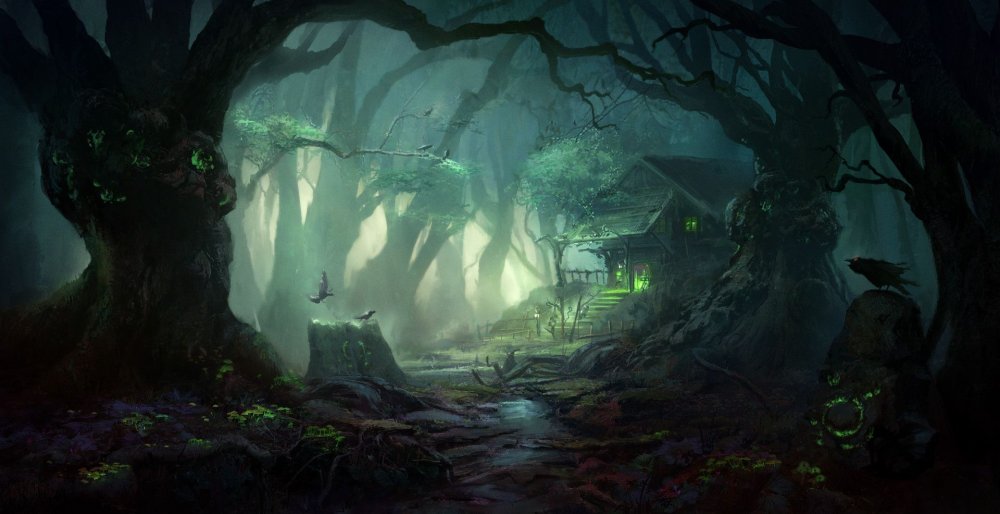 Темный Зачарованный лес