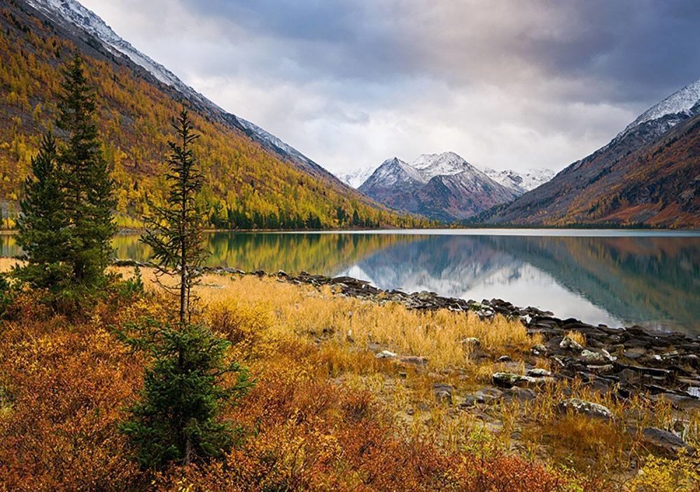 Мультинские озера Алтай осень
