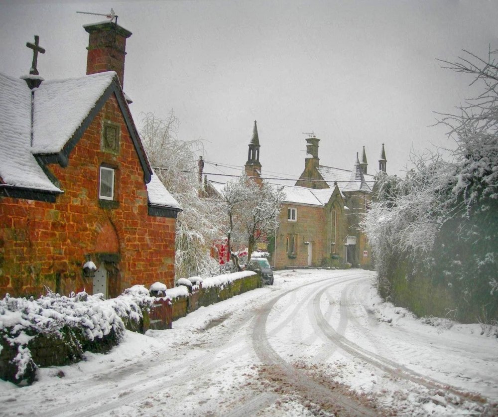 Северный Йоркшир Англия зима