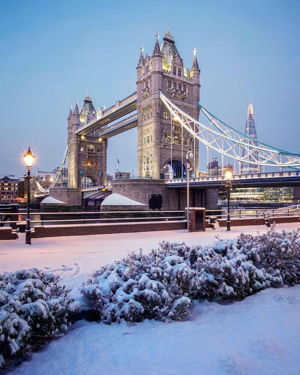 Тауэрский мост Лондон зима
