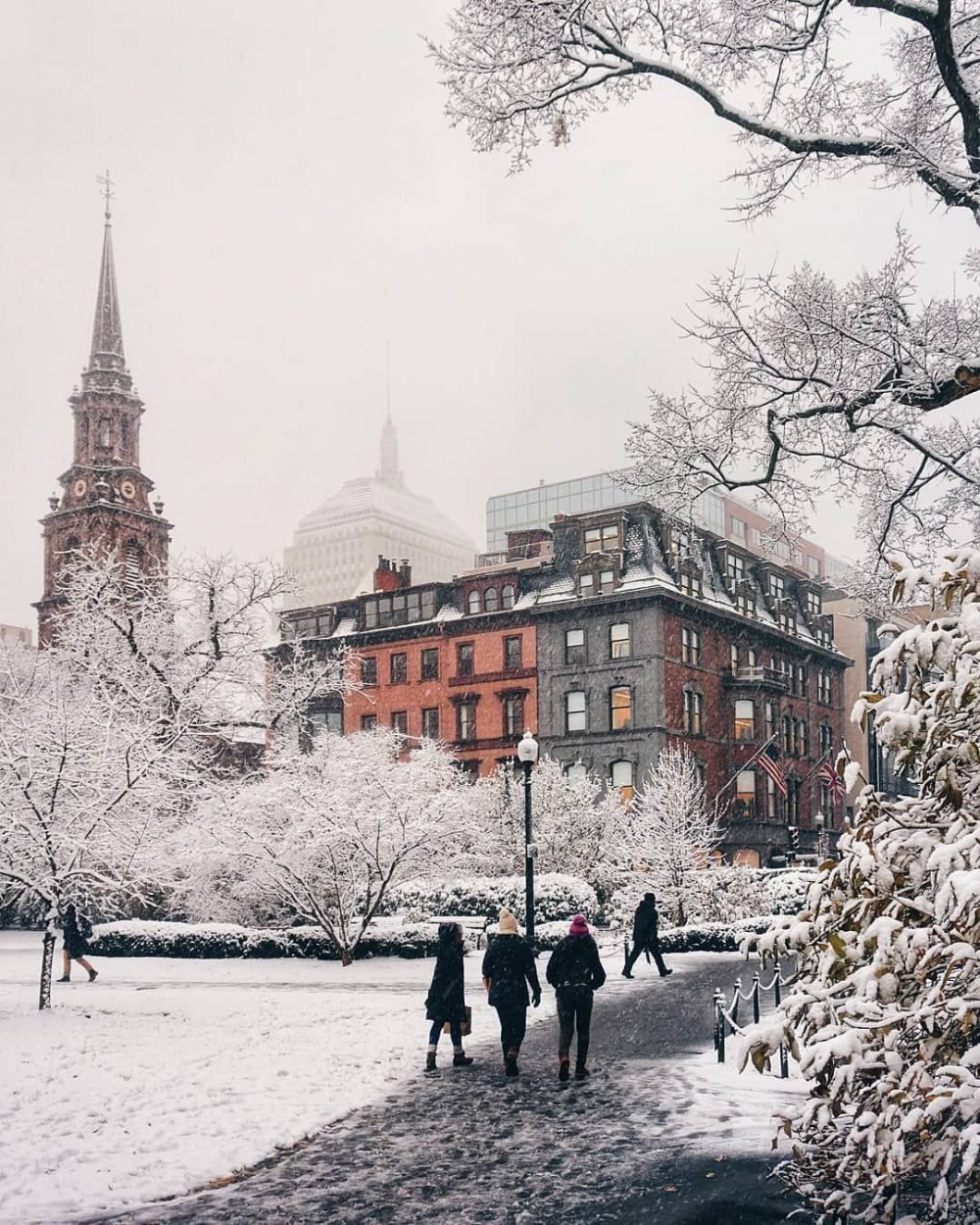 Зимний Boston, Massachusetts