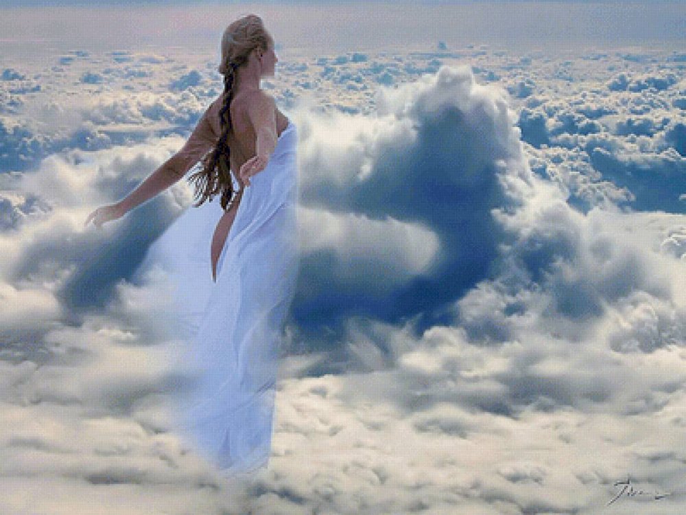 Девушка в облаках