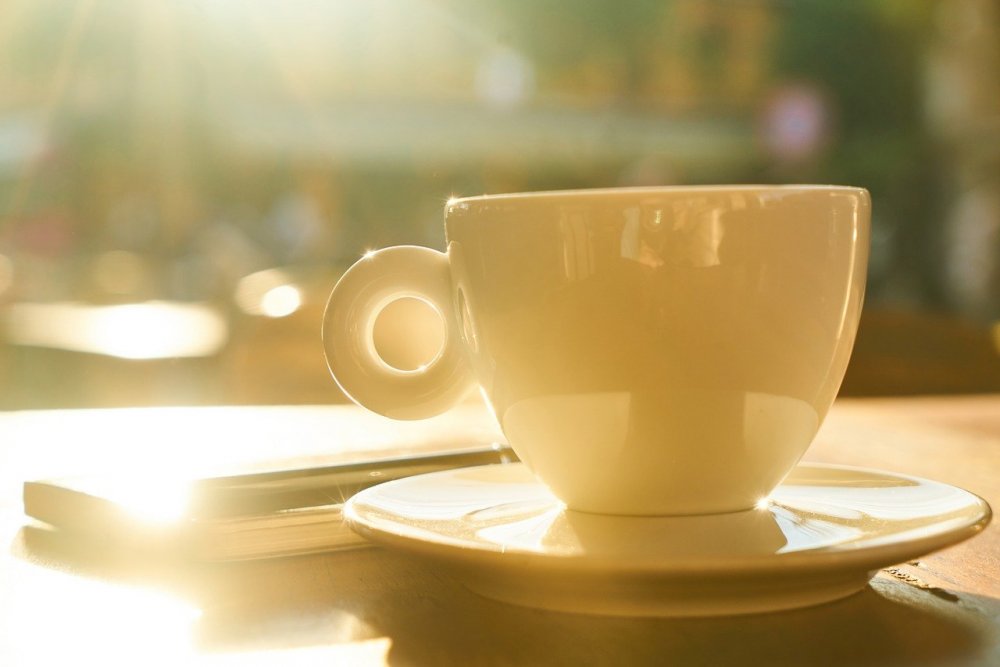 Утро кофе солнце