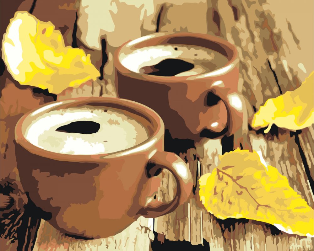 Чашка кофе осень