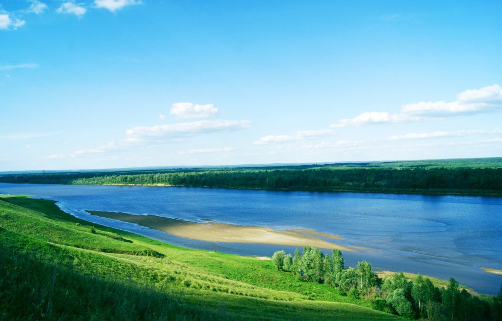 Река Волга в Татарстане