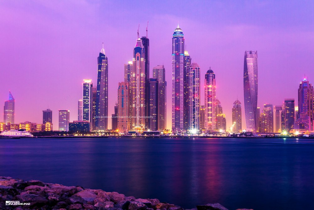 Дубай Марина на закате