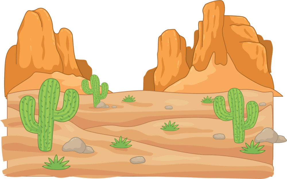 Как нарисовать пустыню с водой