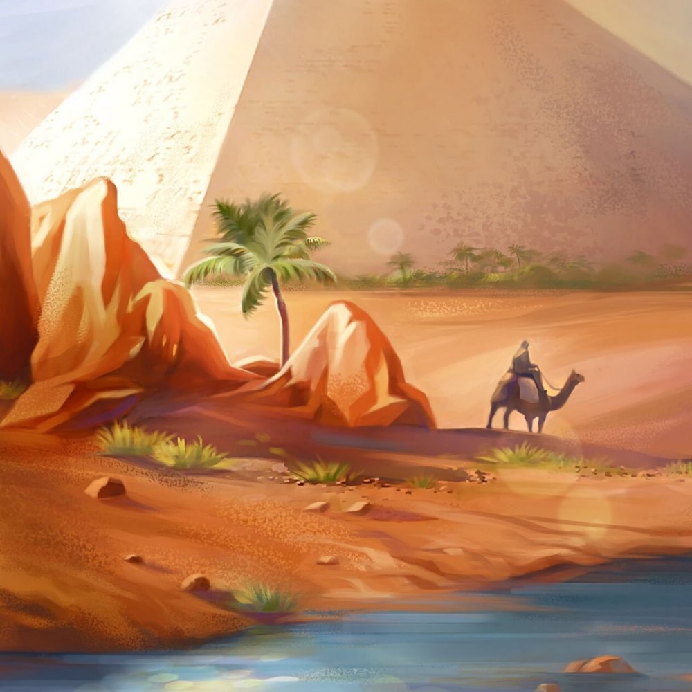 Картина пустыня