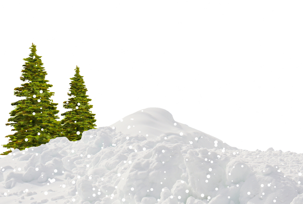Снег на белом фоне