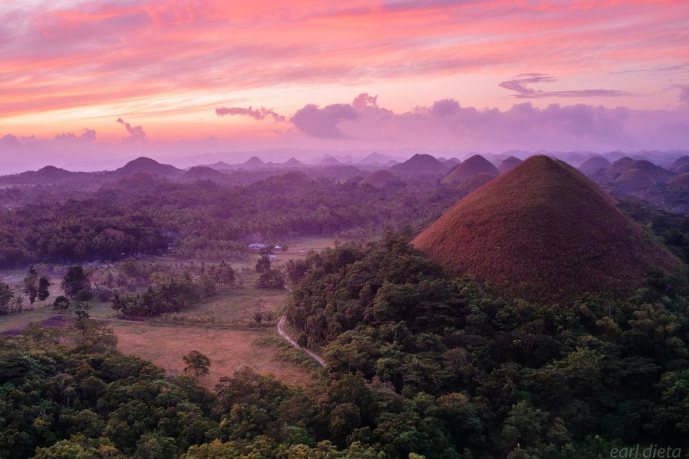 "Шоколадные холмы" острова Бохоль. Филиппины