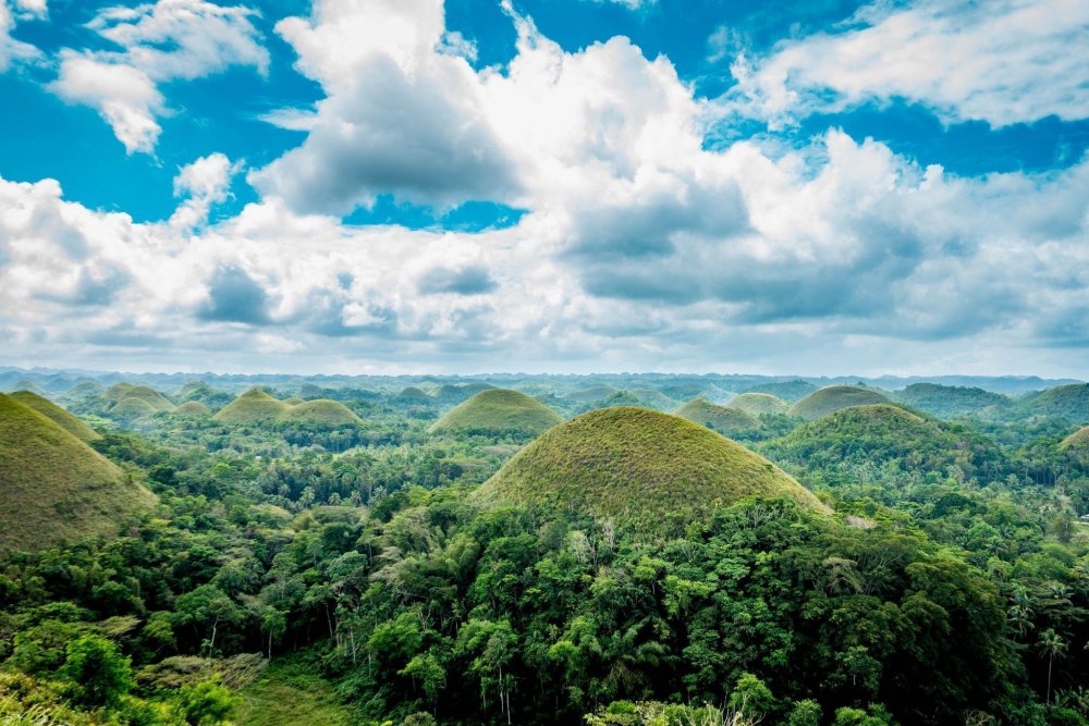 Холмы острова Бохоль Филиппины