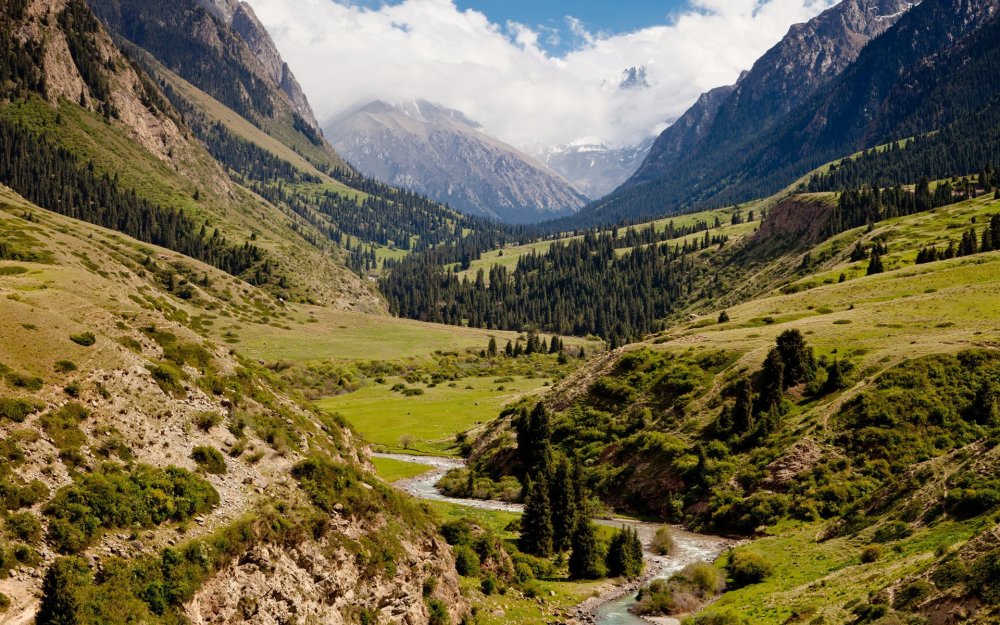 Аламединское ущелье Киргизия
