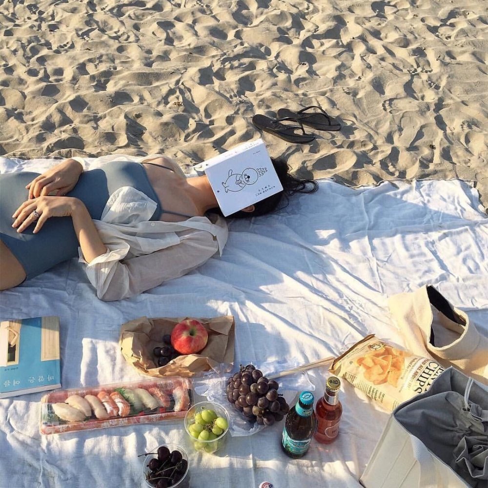 Пикник на пляже Эстетика