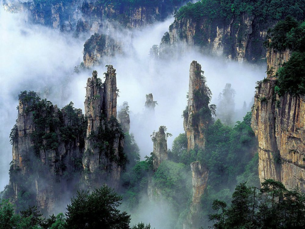 Национальный Лесной парк Чжанцзяцзе (Zhangjiajie), Китай