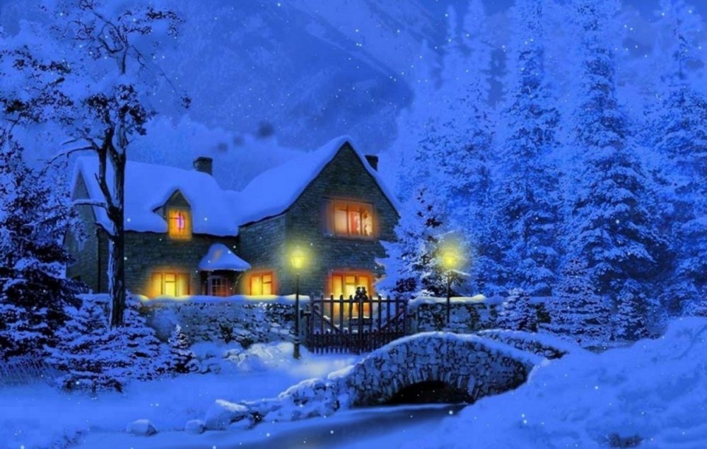 Сказочный зимний дом