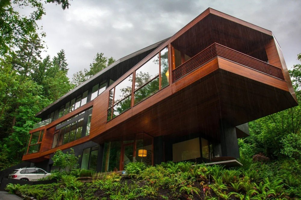 Современные дома деревянные трехэтажные