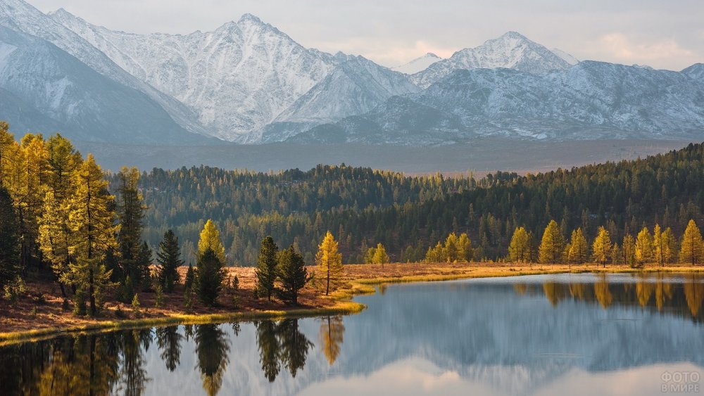 Озеро Киделю горный Алтай осень