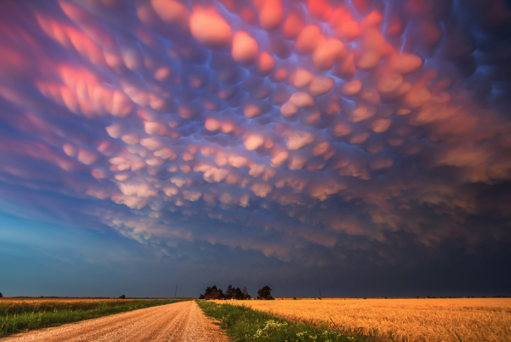 Вымеобразные облака (Mammatus cloud)