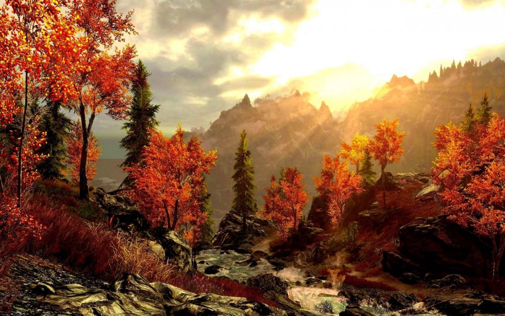 Осенний лес the Elder Scrolls