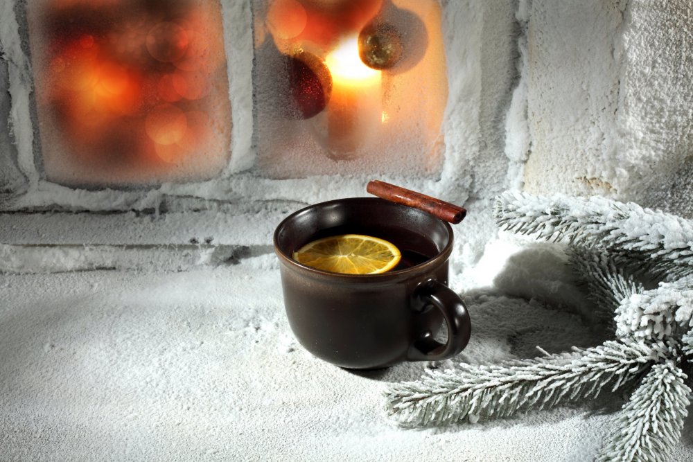 Горячий чай зимой