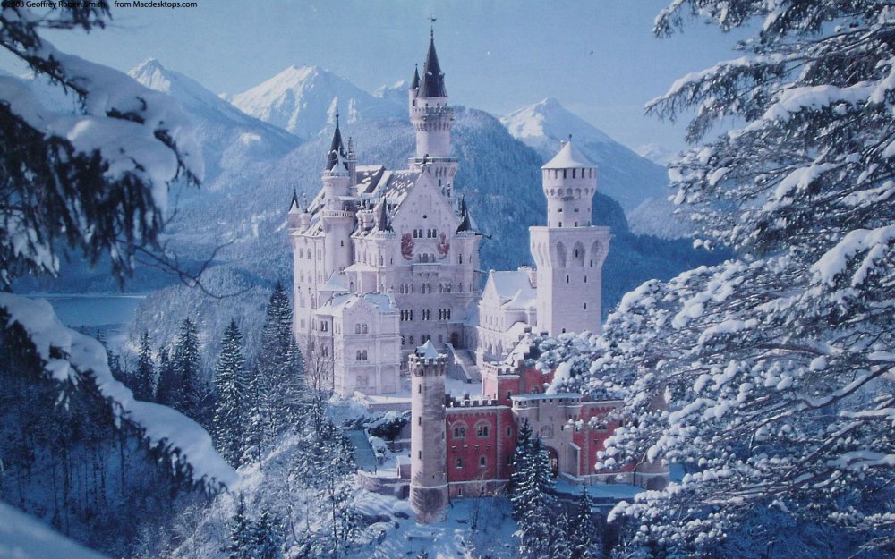 Замки Германии Кольмберг зима
