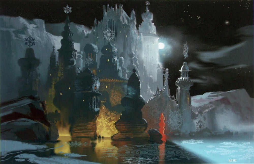Замок снежной королевы из мультфильма