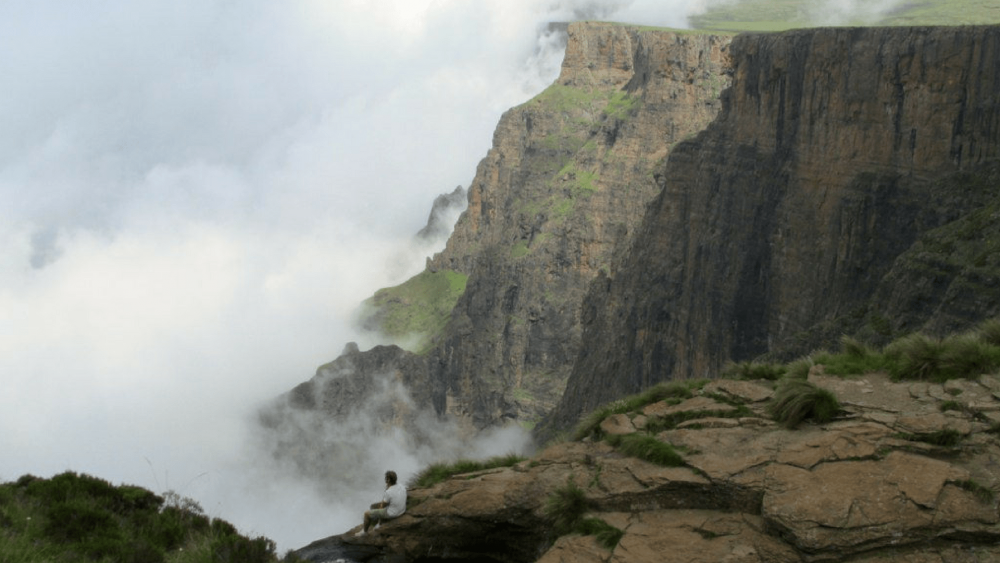 The second Highest Waterfall in the World, in the Drakensberg Mountains