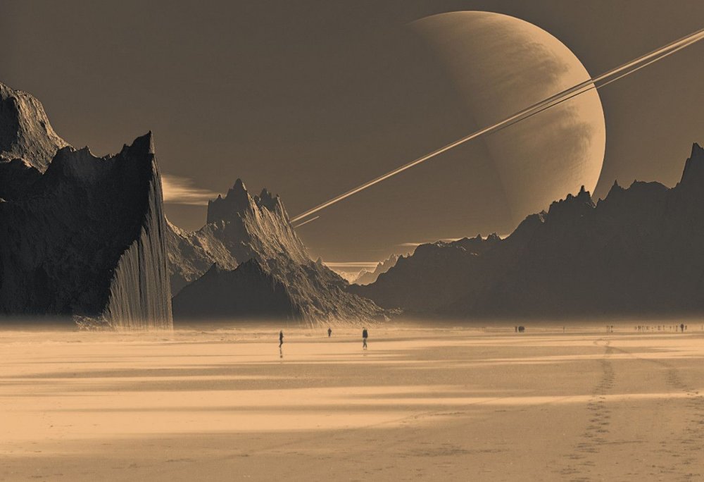Пейзажи титана спутника Сатурна