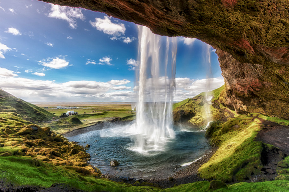 Водопад Годафосс Исландия природа