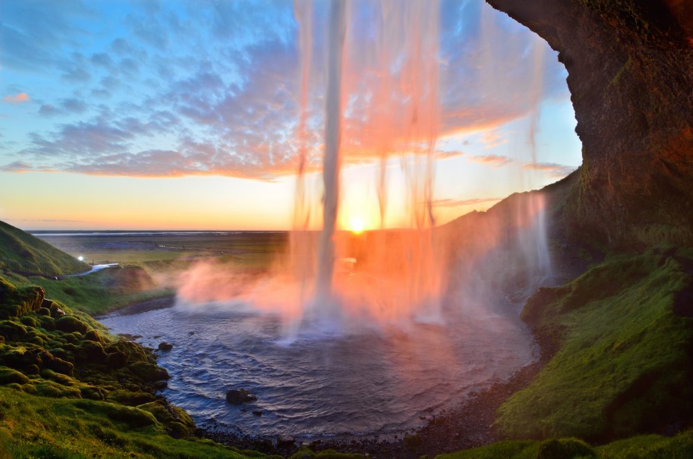 Сельяландфосс водопад, исландия