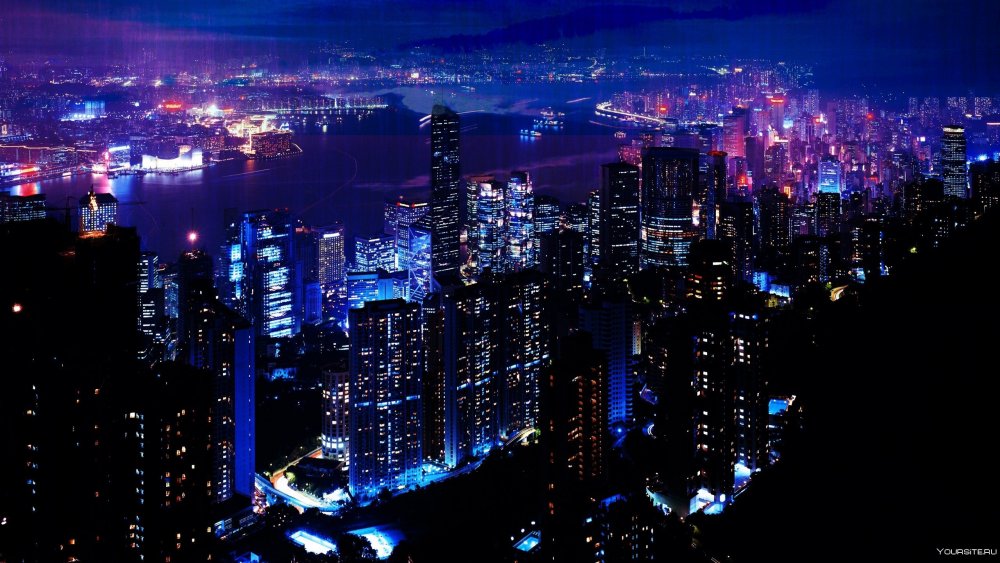 Вид на ночной город