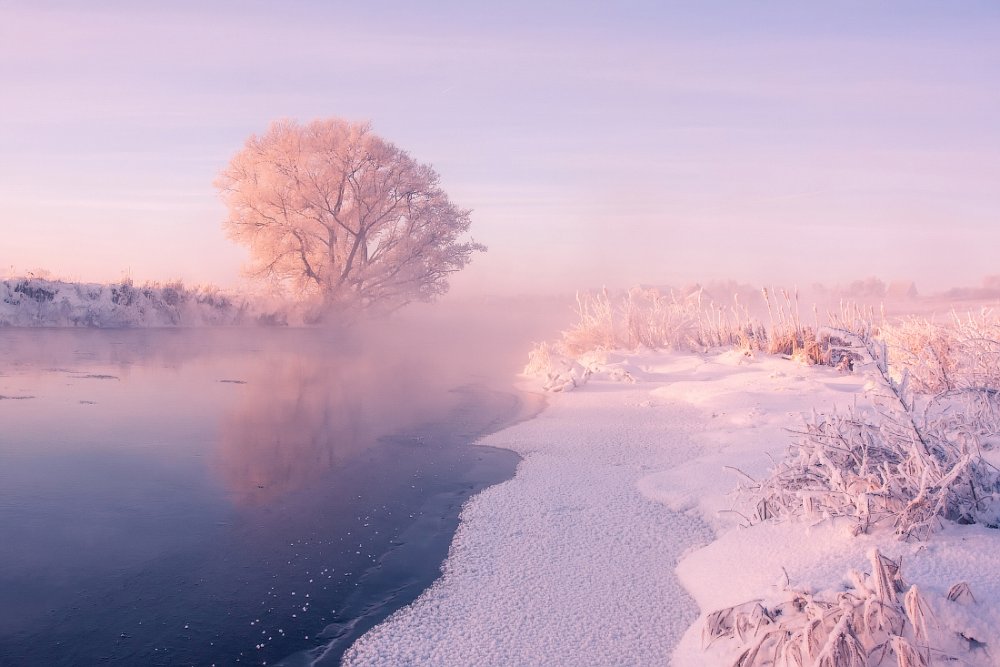 Зимний пейзаж Алексея Угальникова Белоруссия