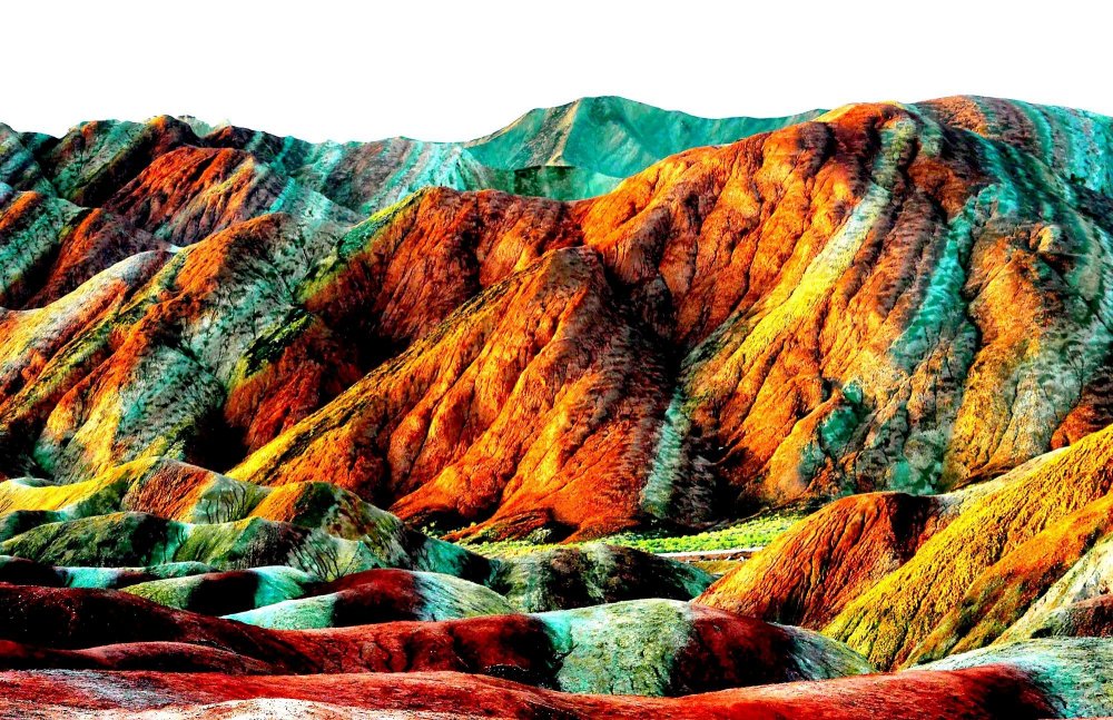 Радужные скалы в Патагонии