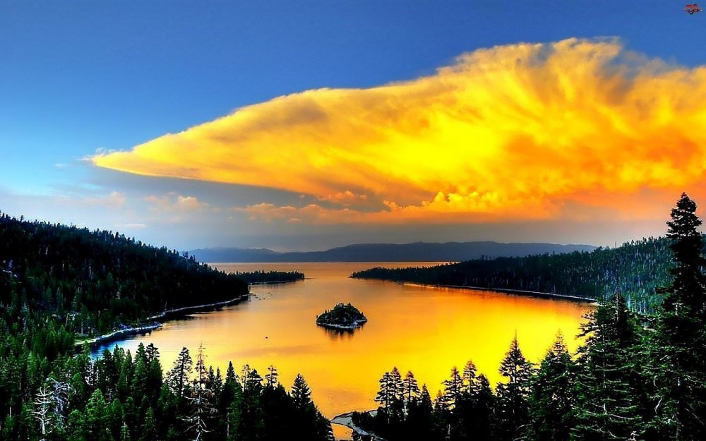Озеро Тахо рассвет
