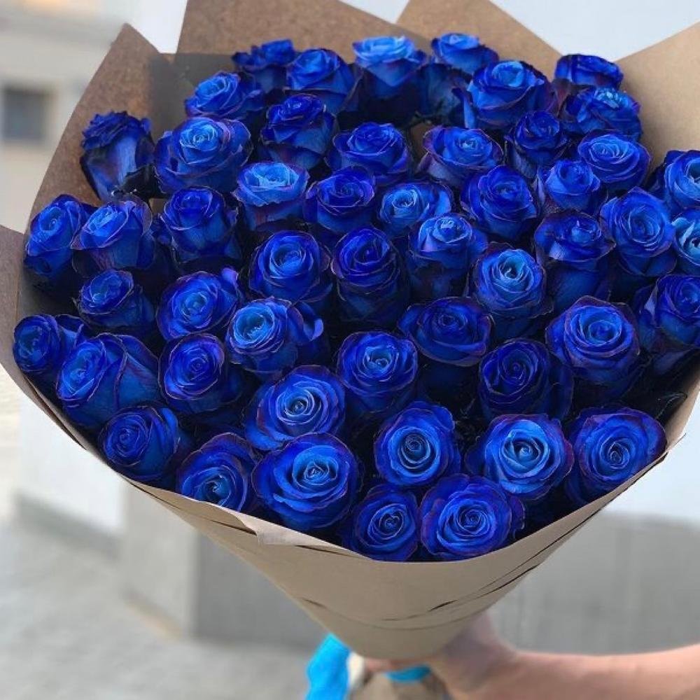 Букет из голубых роз