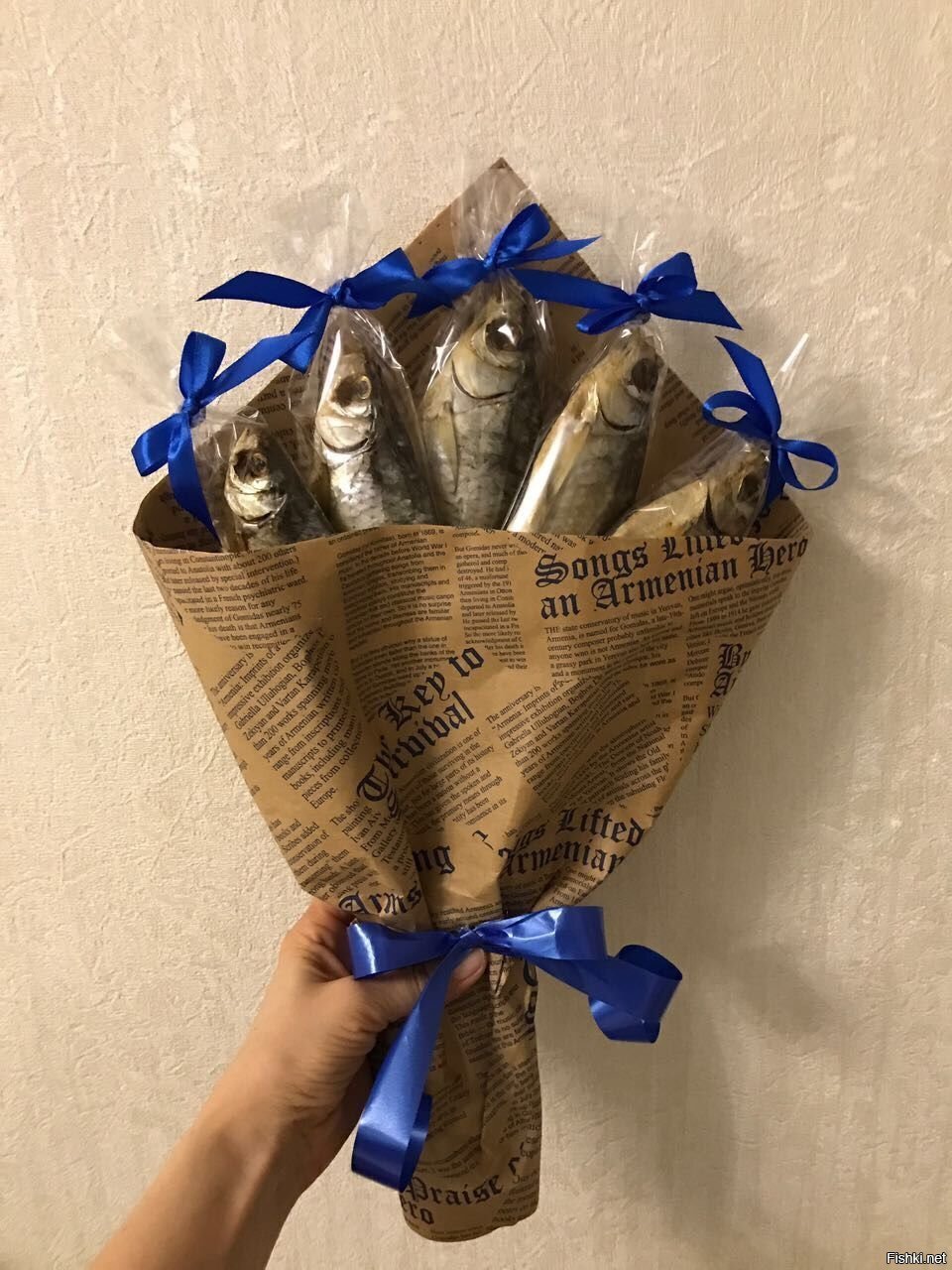 Букет из рыбы для мужчин