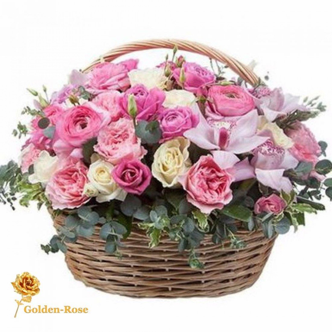 Корзина роз с днем рождения. Корзина с цветами. Шикарная корзина цветов. Красивые корзинки с цветами. Корзина роз.
