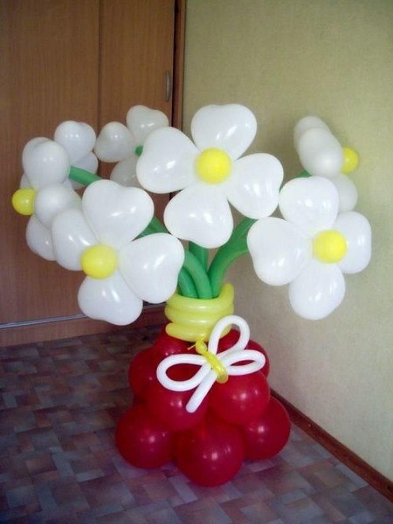Цветы из шаров на день рождения