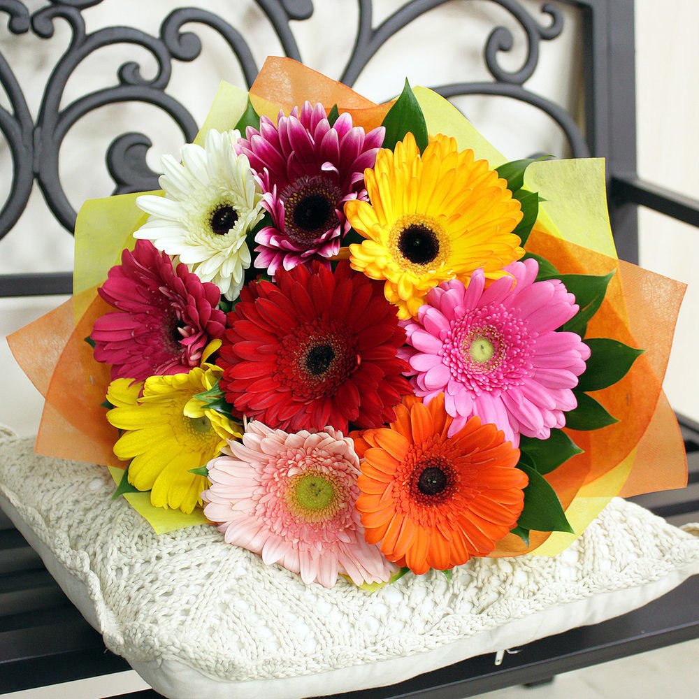 Букет цветов с герберами