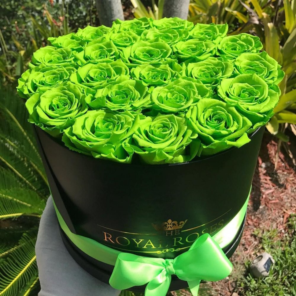 Букет зеленых роз