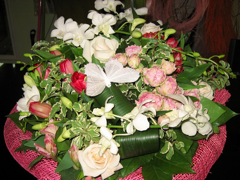 Букет цветов дома