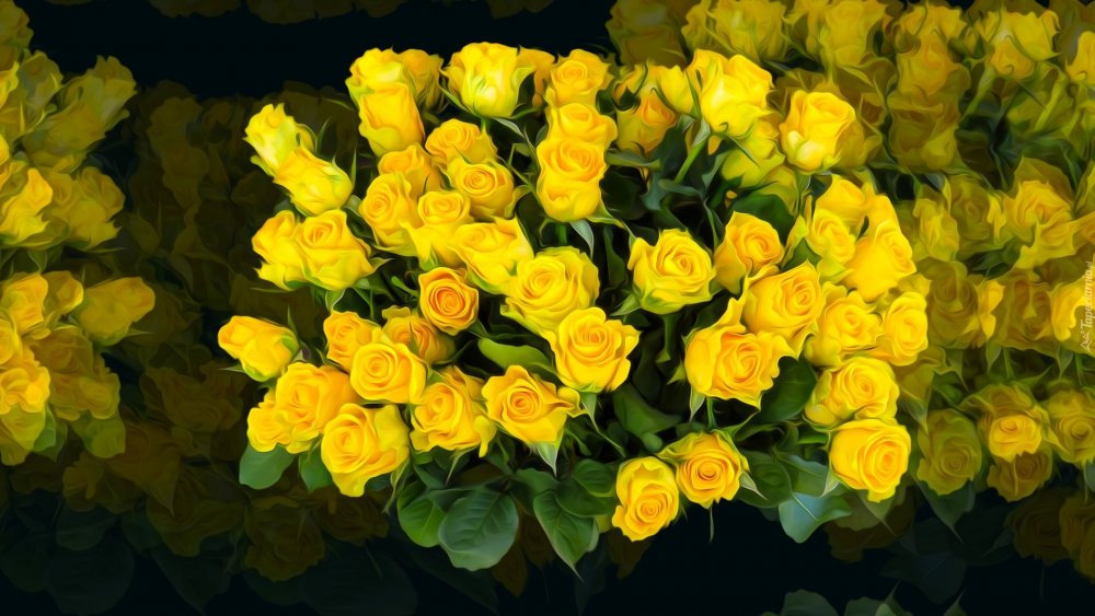 Желтые розы "Бриджит"