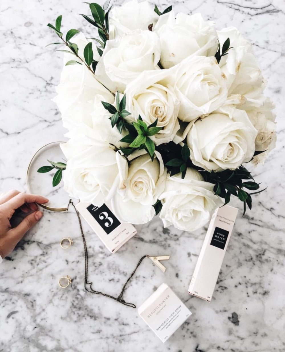 Букет белых цветов Эстетика