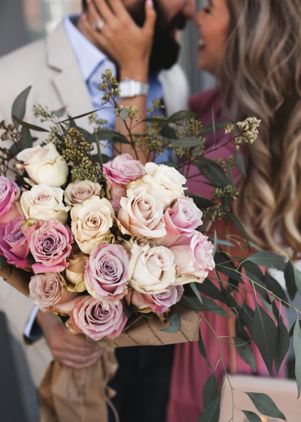 Букет цветов романтически