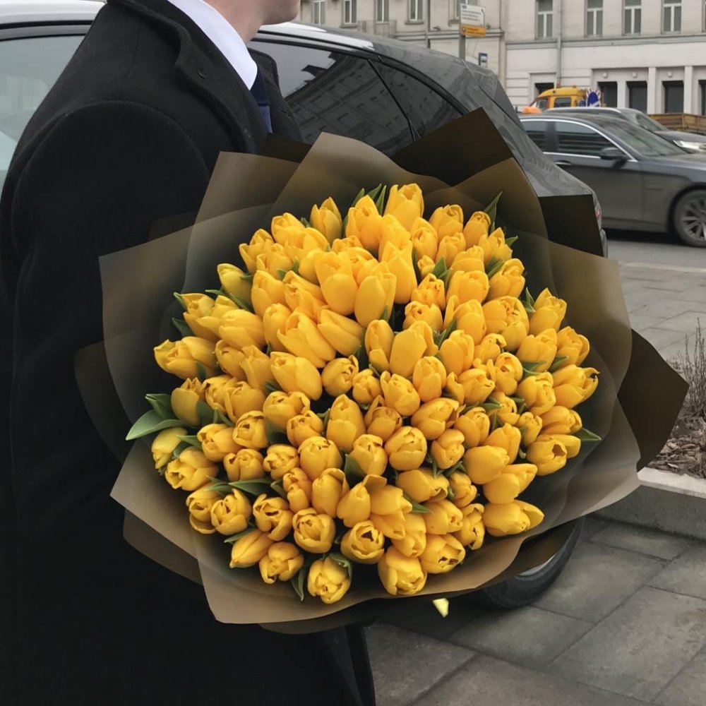 Президент Кеннеди тюльпаны желтые