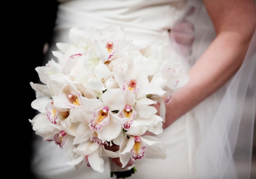 Орхидея Цимбидиум свадебный букет