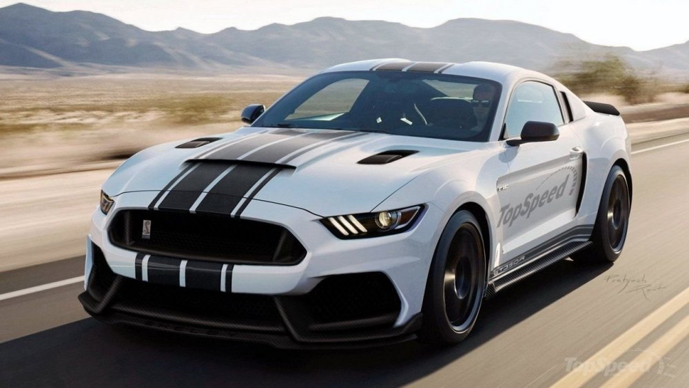 Ford Shelby gt350r белый