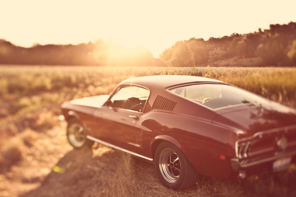 Ford Mustang 1969 красный