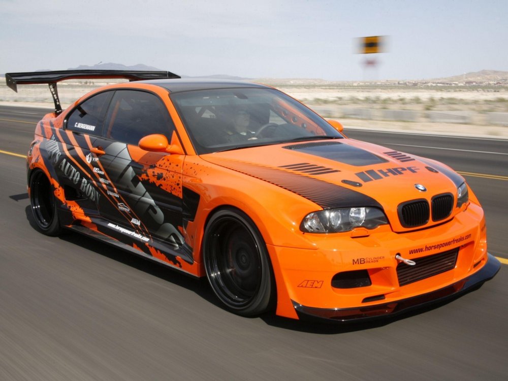 BMW e46 оранжевая