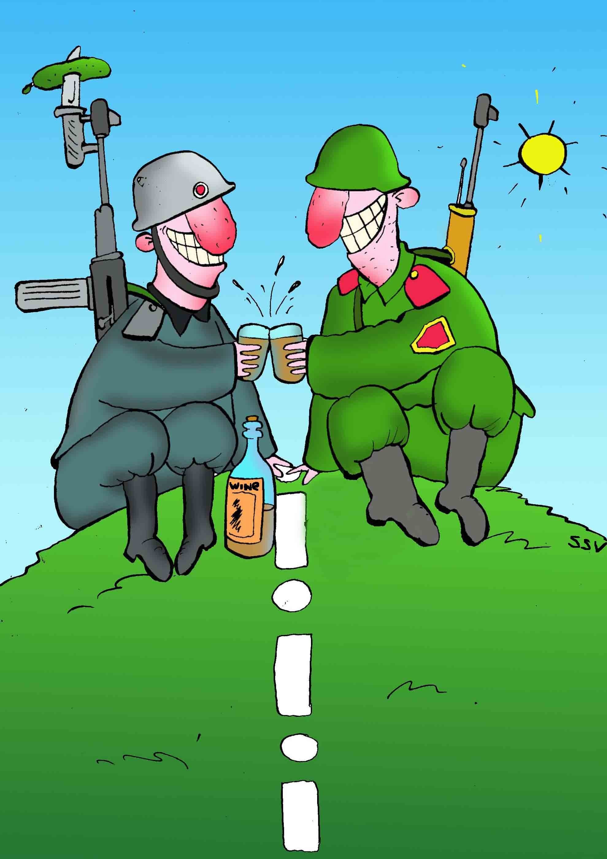 Примеры юмористических ситуаций в главе два солдата